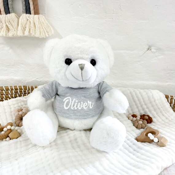 Maglietta In Cotone Per Peluche Mumbles Teddy - Taglia L, Bianca - Vestito Per Orsacchiotto