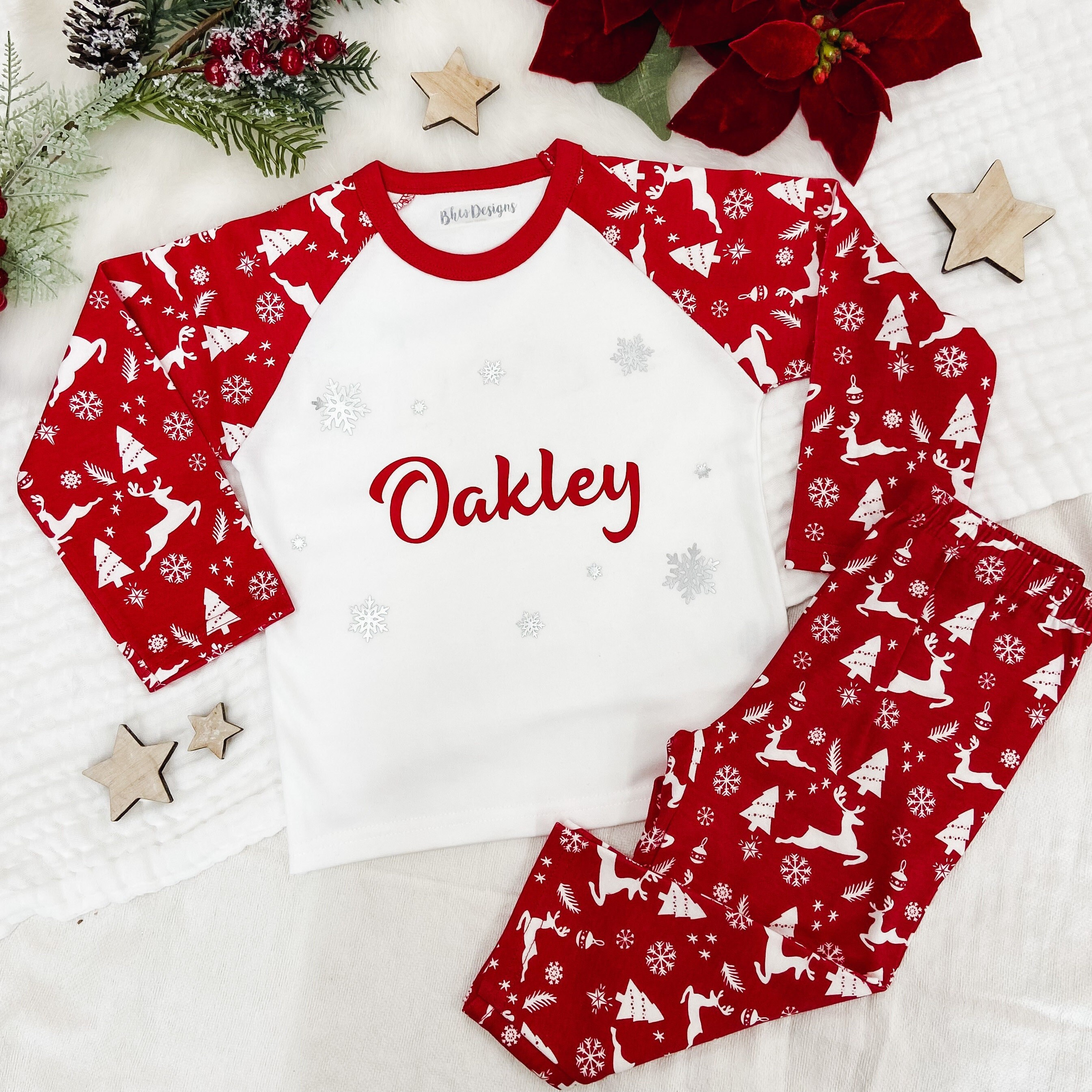 Reindeer Pyjamas Etsy Canada