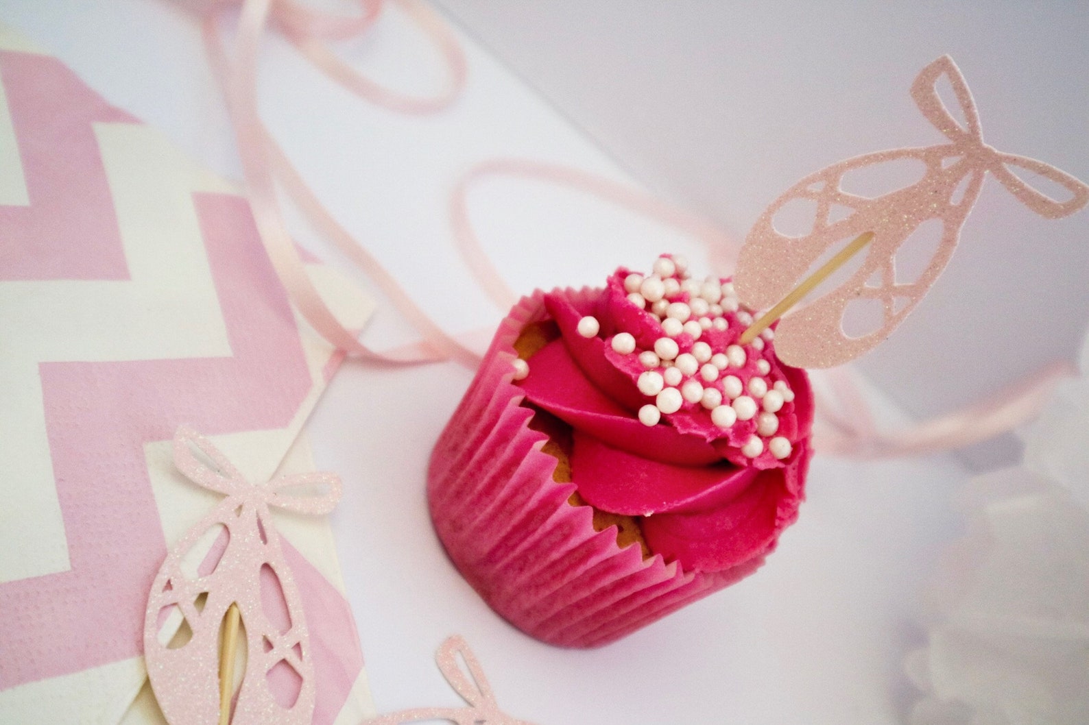 ballet shoe glitter cupcake topper - ballerina - birthday - celebration - ballet party ballet shoe glitter cupcake topper - ballerina - birthday - celebration - ballet party