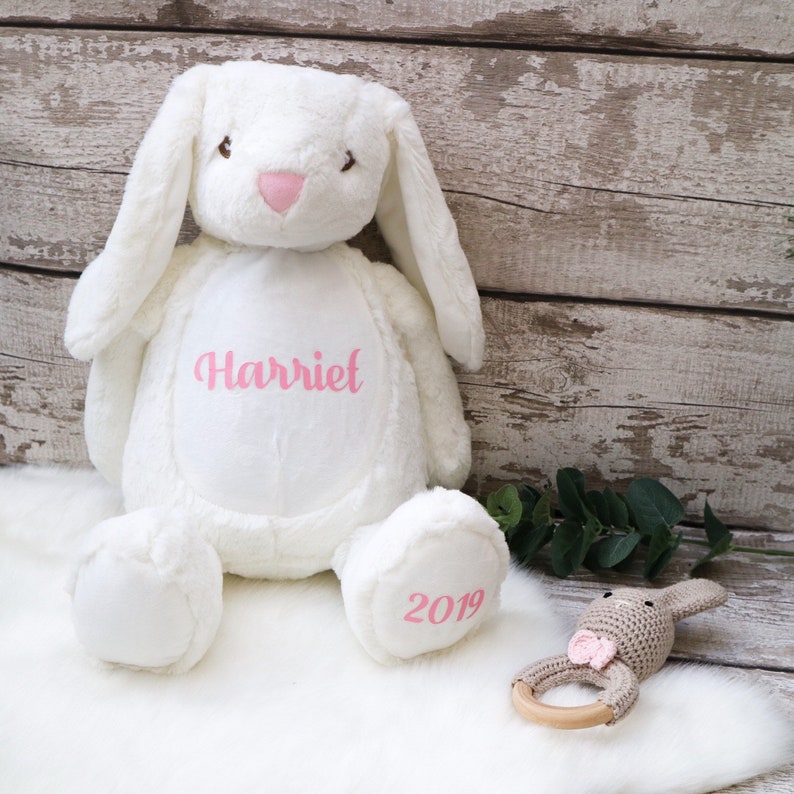 Rabbit Personalised Name 2021 Soft Toy Bunny Teddy Bear Etsy UK