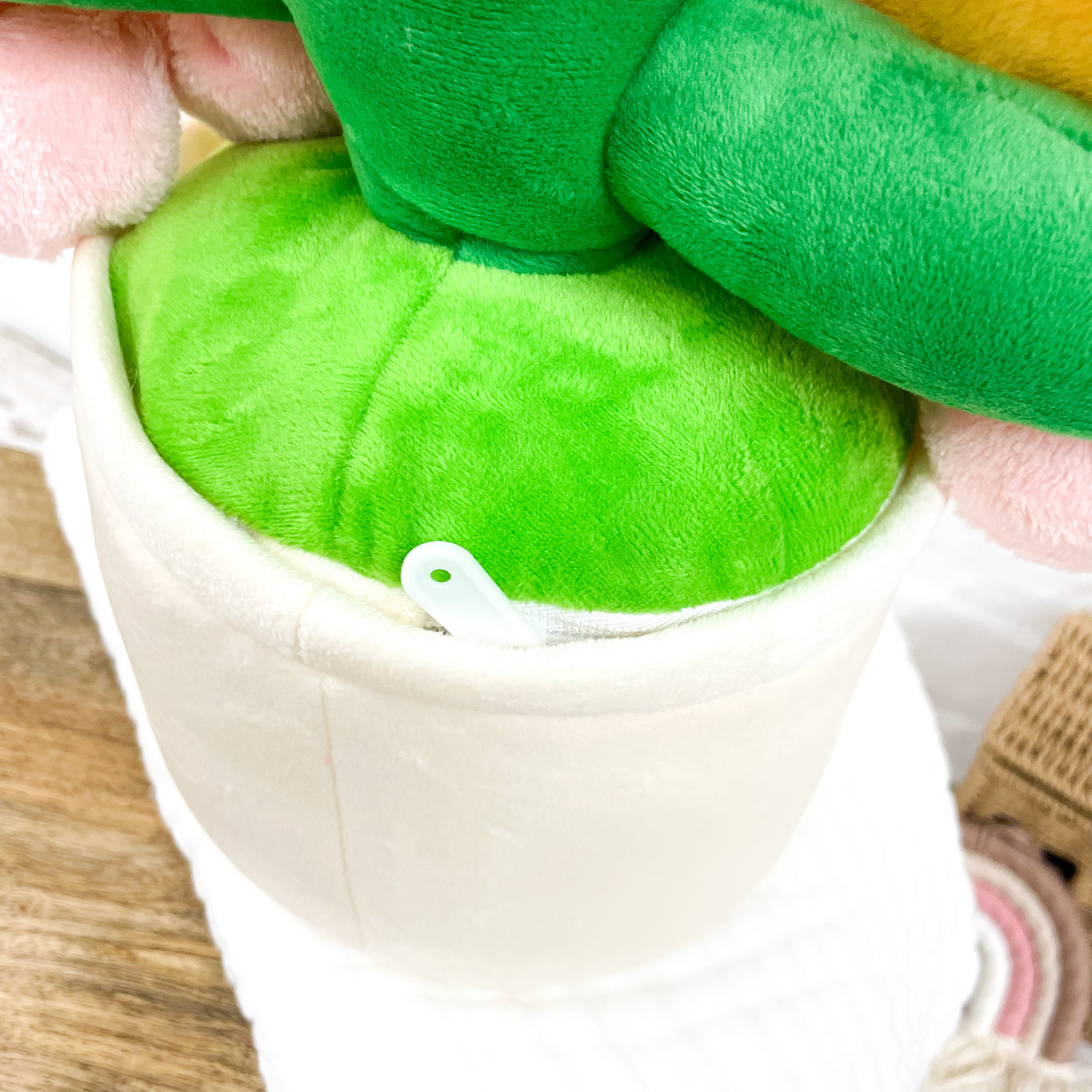 Flower Pot Personalised Name Soft Toy - Teddy Bear - Gift Daisy Pink Flowers