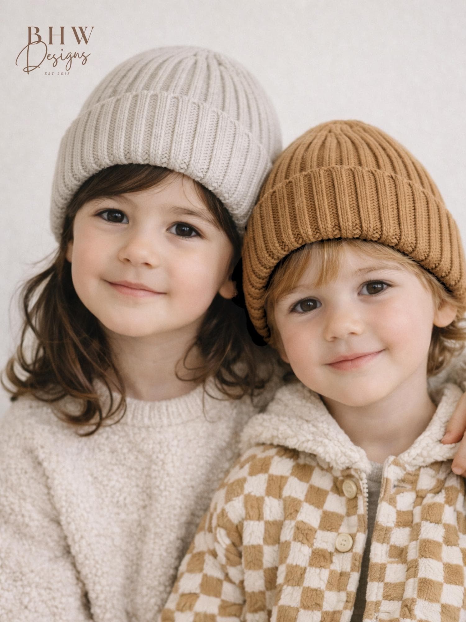 Organic Cotton Beanie Ribbed Knit Baby & Toddler Hat Unisex Neutral Colours