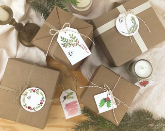 holiday gift tag etsy