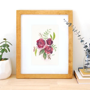 Roses Print, Watercolor Art, Floral Art, Home Decor, Art Print, Botanicals, Florals, Wall Art, Watercolor