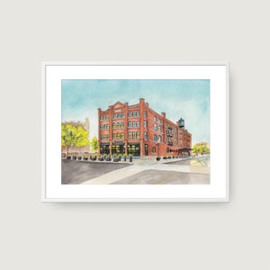 The Charmant Hotel, La Crosse WI, stampa acquerello, arte dell'acquerello, stampa d'arte, decorazioni per la casa, arte della parete, 8x10