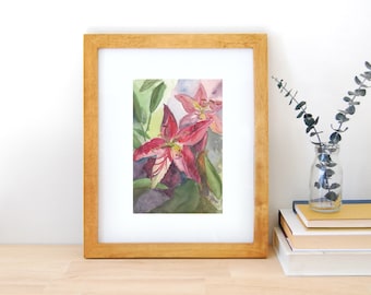 Stargazer Lilies Print, Watercolor Floral Print, Watercolor Art, Art Print, Botanicals, Florals, Wall Art, Watercolor