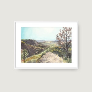 Foresta Hixon, La Crosse WI, stampa ad acquerello, arte dell'acquerello, stampa d'arte, decorazione per la casa, arte della parete