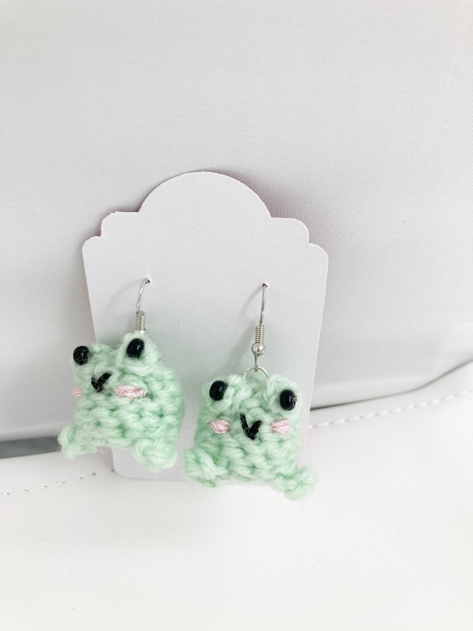 Pendientes de rana pendientes de ganchillo de rana Etsy