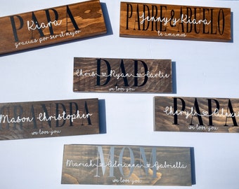 Father’s Day Dad Mom we love you grandparents family home Personalized sign custom