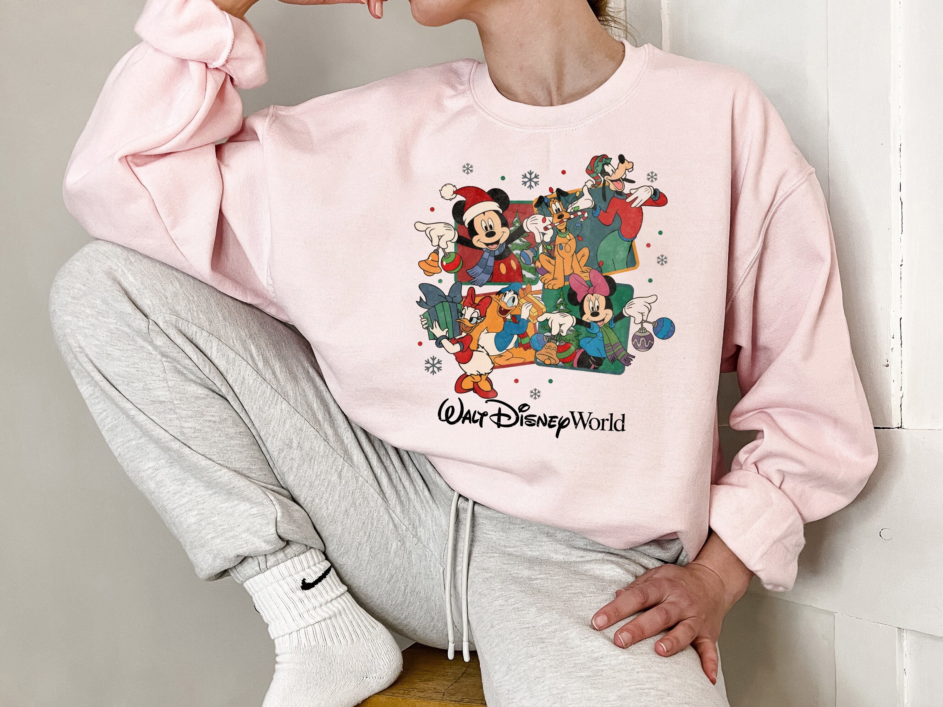Vintage Mickey And Friends Xmas Sweatshirt, Retro Walt Disney World, Disney  Family Trip Shirt, Christmas Disneyland Shirt, Mickey Christmas Designed u0026  Sold By The AllSpark