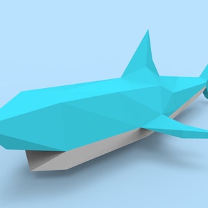 Shark 2 Papercraft PDF Pack - 3D Paper Sculpture Template With ...