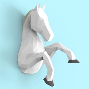 Horse Papercraft PDF Pack 3D Paper Sculpture Template With Instructions ...