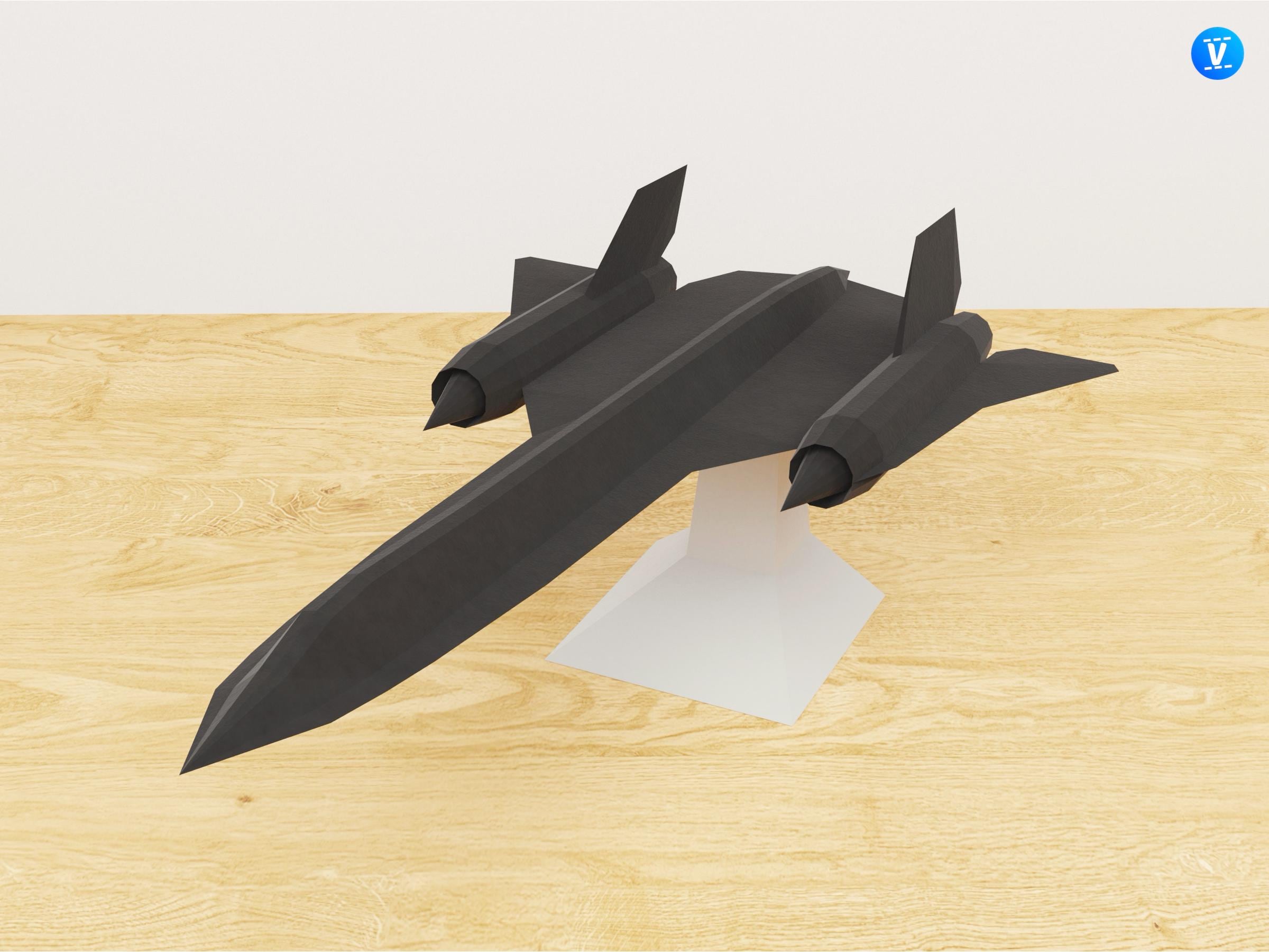 PR71 Jet Papercraft Template Pack - Inspired by the SR71