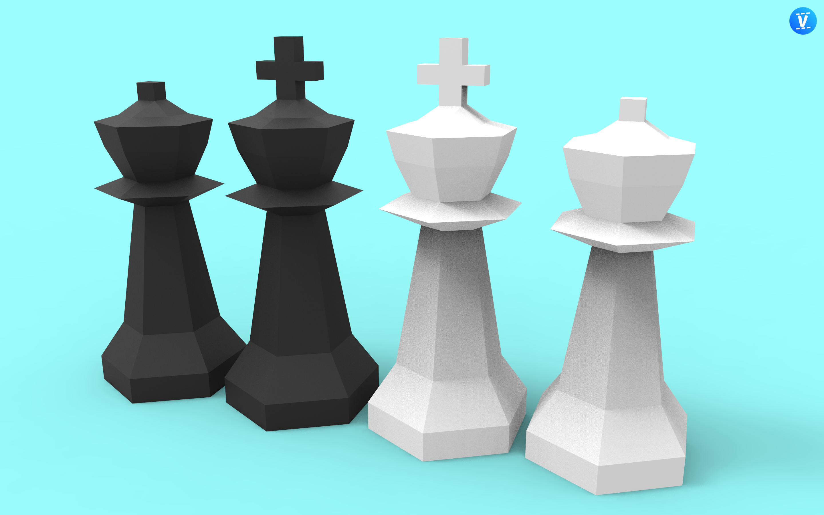 DIY Chess Piece/Board Crystal Multi Style Three-Dimensional Queen