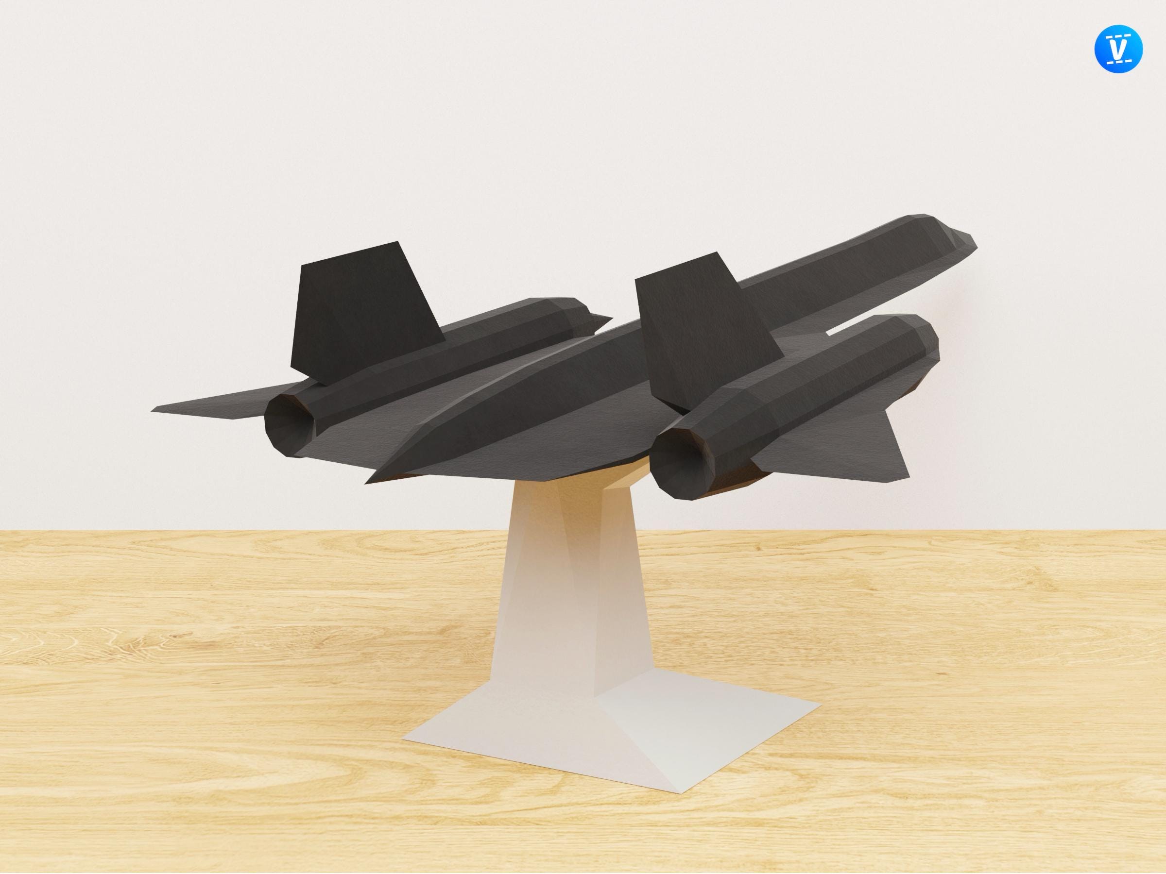PR71 Jet Papercraft Template Pack - Inspired by the SR71 | Printable ...