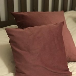 Fodera per cuscino in velluto corallo, fodera rosa con cerniera, Cojín Velciopelo, cuscino in velluto, fodera per cuscino, cuscino decorativo