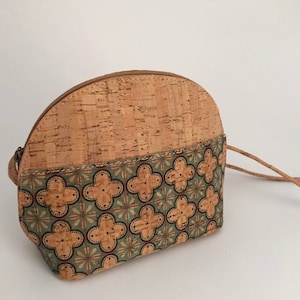 Bolso de corcho vegano, bolso pintado, bolso de corcho de hombro, bandolera de corcho, bolso ecológico, cartera de corcho, regalo navidad