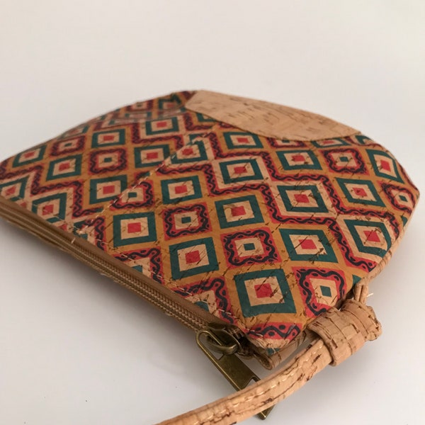 Bolso de corcho vegano, bolso pintado, bolso de corcho de hombro, bandolera de corcho, bolso ecológico, cartera de corcho, regalo navidad