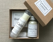 Lavender Lemon Gift Set, bodycare gift set, skincare gift set, lavender lip balm, lavender soap, Bridesmaid gift set, lemon lip balm