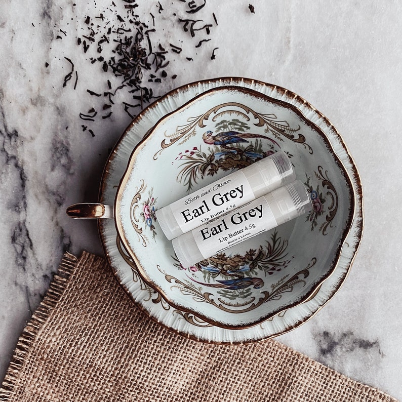 Earl Grey Lip Butter Earl Grey Lip Balm Bergamot Lip Balm Etsy Canada
