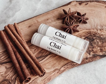 Chai lip butter, Chai lip balm, lip balm favors, lip balms, chai tea lip balm, wedding favors, bulk lip balms, gifts under 10, clove balm