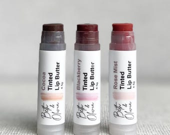 Moisturizing Tinted Lip Butter Balm, Natural Ingredients, Sheer Color