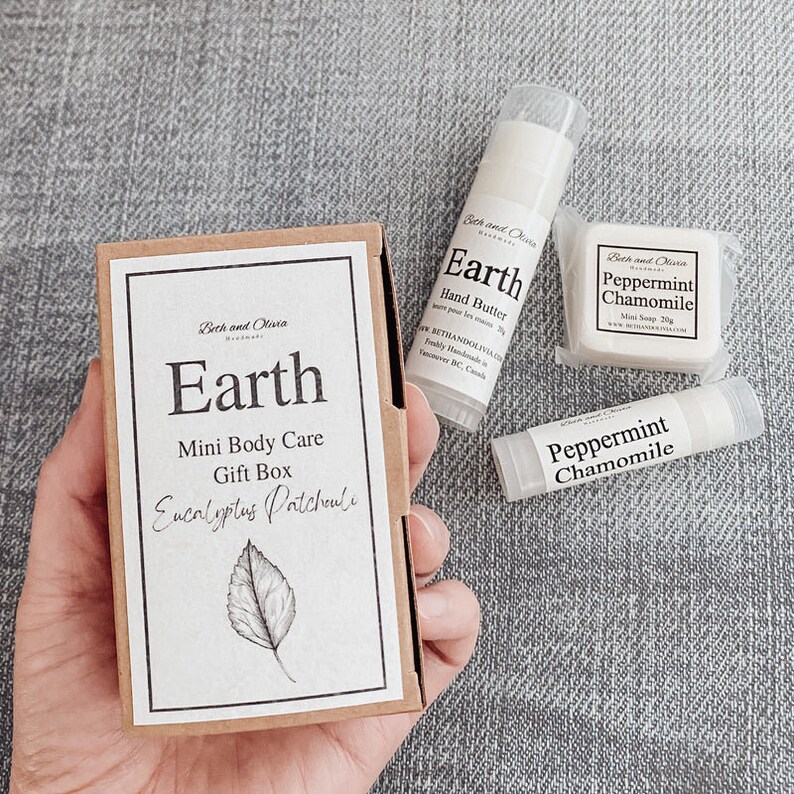 Mini Body Care Gift Box Spa Gift Set Mini Skin Care Gift Etsy