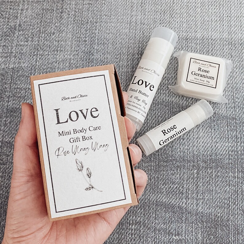 Mini Body Care Gift Box Spa Gift Set Mini Skin Care Gift Etsy