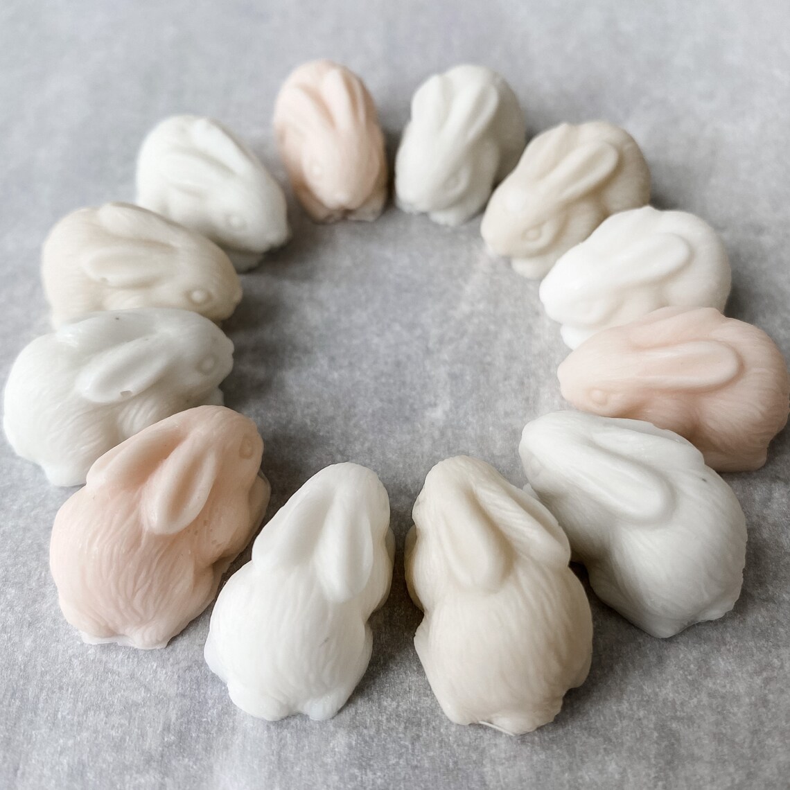 Soaping Rabbit Set of 4 Rabbit Soaps Bunny Soap Mini Rabbit Soap Guest - Etsy