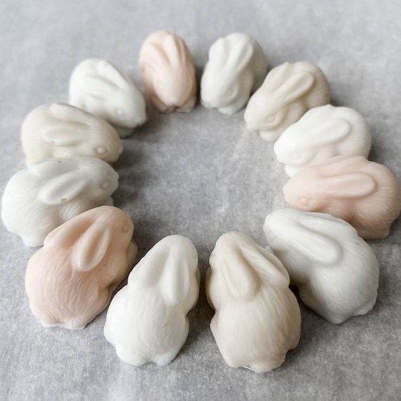 Set of 4 Rabbit Soaps Bunny soap mini rabbit soap guest Etsy