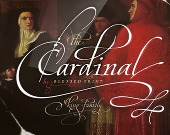 Cardinal - Italic script font trio