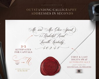 The Mozart Script - Opentype Font