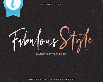 Fabulous Style Font – Handwritten Font, Script Font, Canva Font, Templett Font, Corjl Font, Cricut font, Font, OTF, TTF, PUA, BlessedPrint