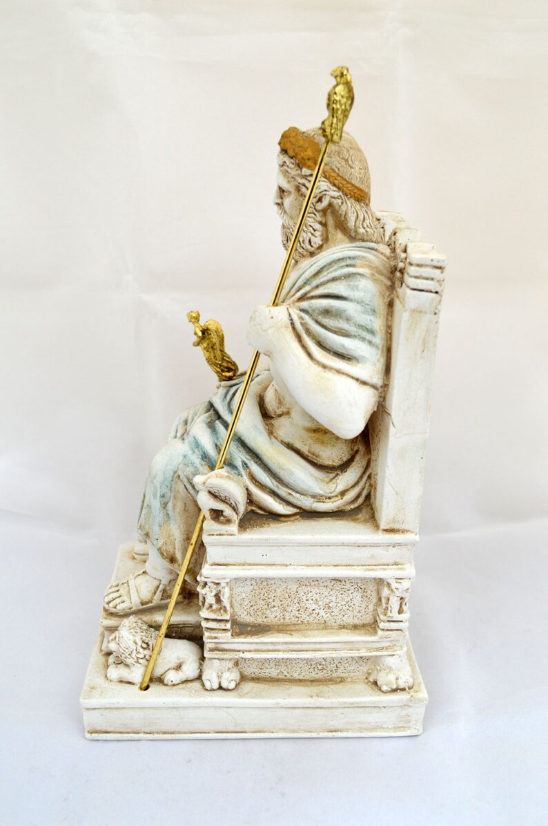 Zeus Ancient Greek God king leader of all 12 Gods sculpture | Etsy