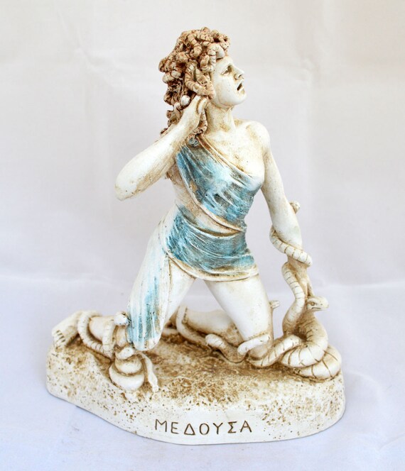Medusa Antike Griechische Schlangenkopf Mythologie Monster Etsy