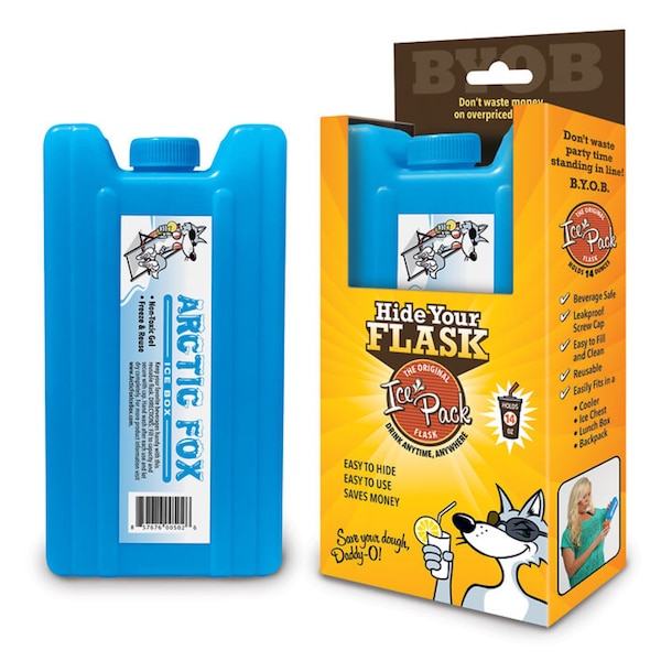 Fake Flask, Ice Pack Flask, Sneak Alcohol, hide Booze, Secret, hide a flask