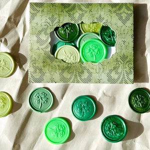 Adhesive Wax Seals / Seal / Sticker / Minimalist Flora / Palm Tree Leaf /  Leaves 
