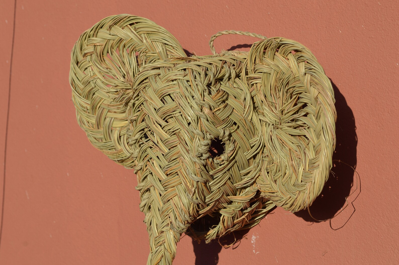 Handwoven Rattan Elephant Head From Moroccan Wall Hanging Etsy UK