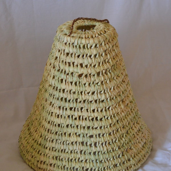 Handwoven Rattan Cosy deco Lampshades handmade Moroccan  straw Lampshadew"  handcrafted wicker Suspension, Doum braided light suspensions