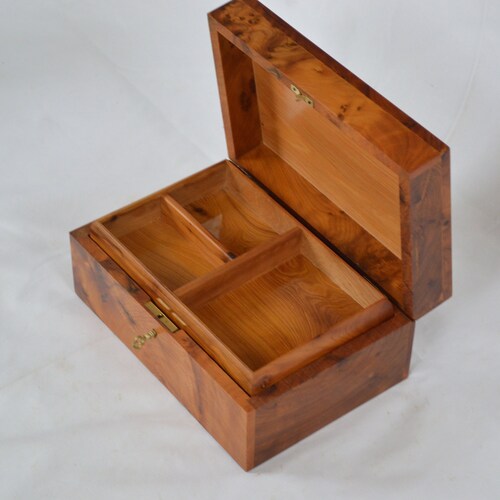 Moroccan Handmade Thuya shops Wooden jewelry Box 