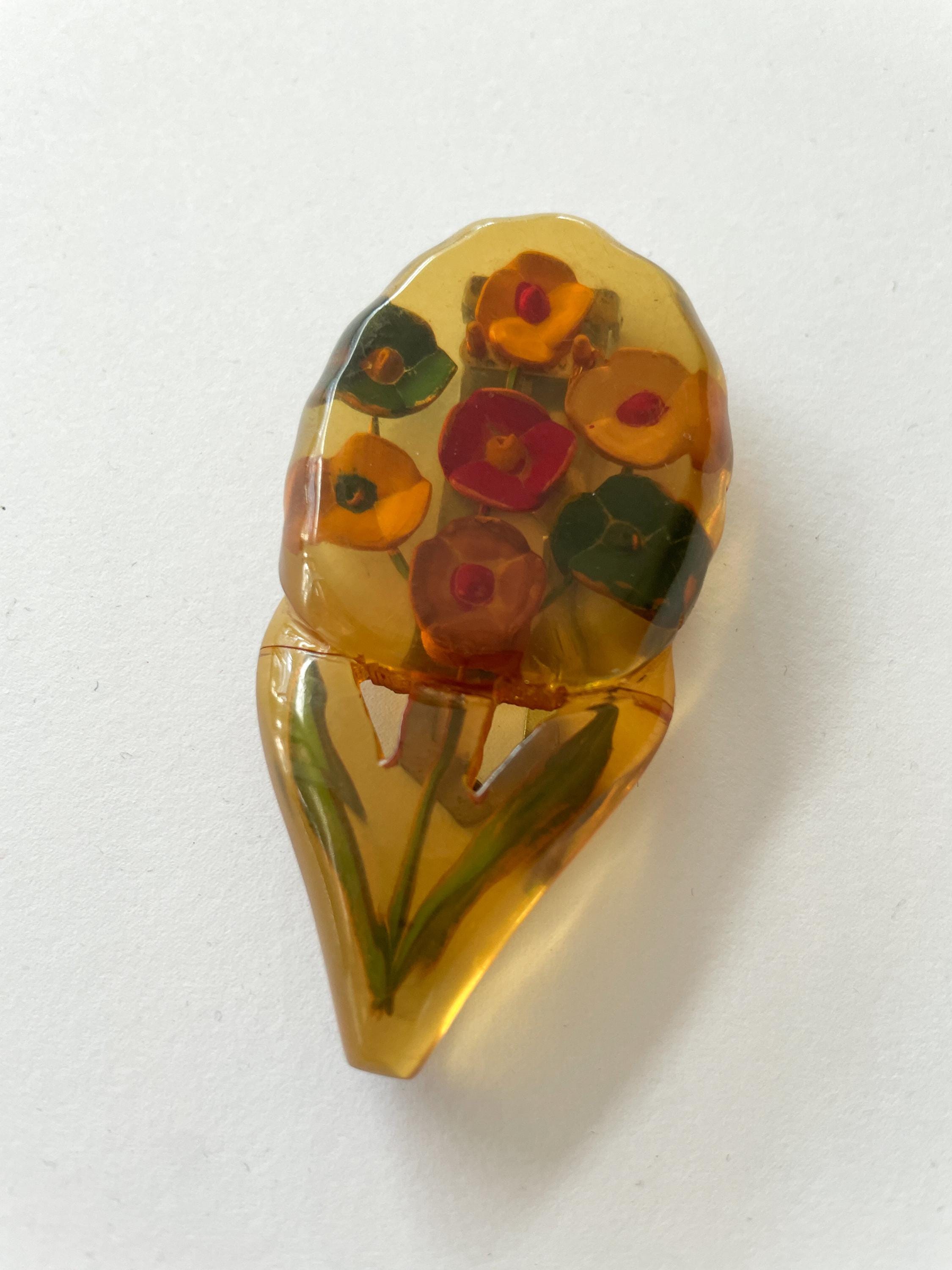 Bakelite Hair Clips - Etsy display picture 1
