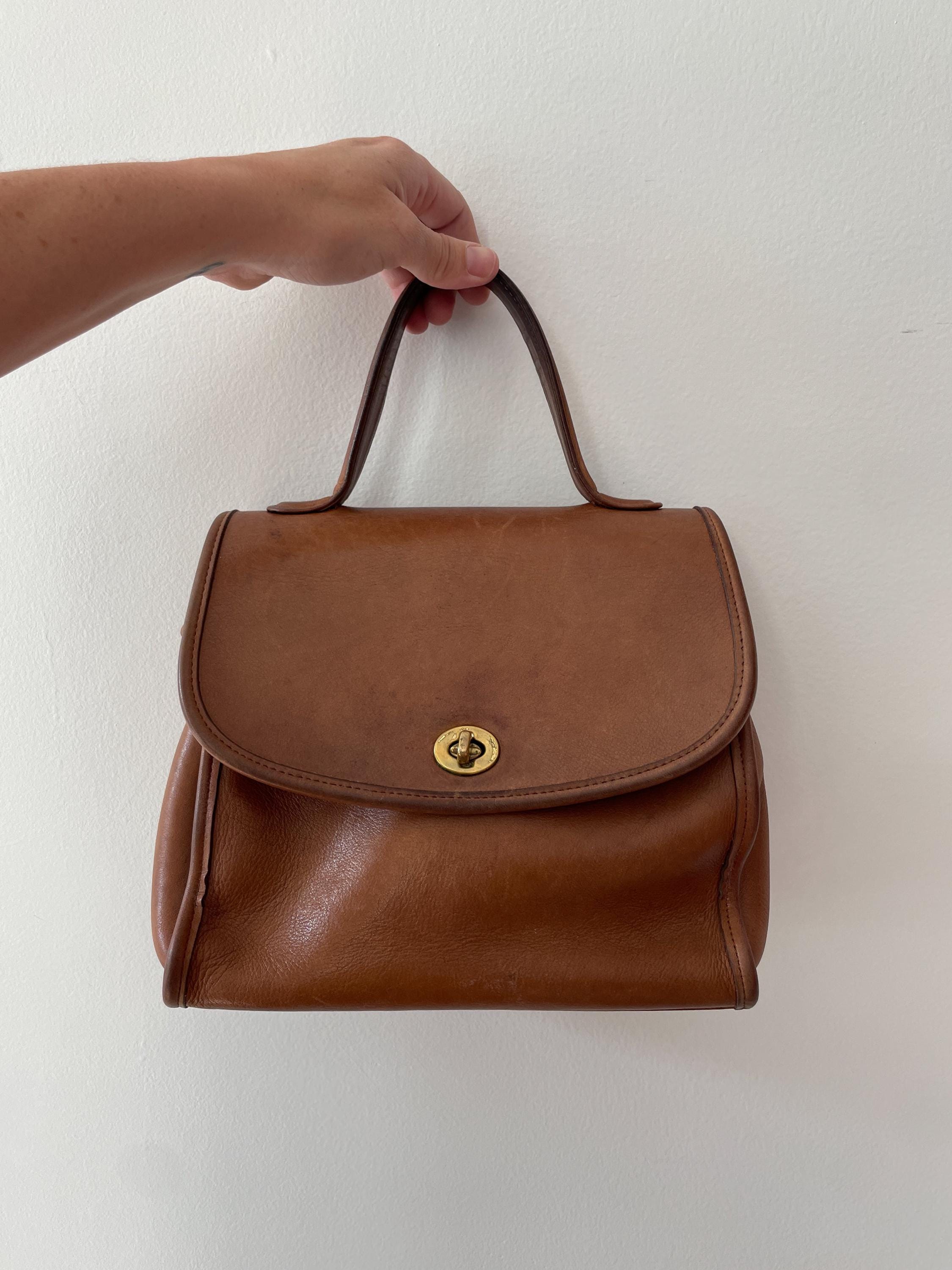 Leather Bags Coach Tote COACH Brown Genuine Leather TOTE 15731