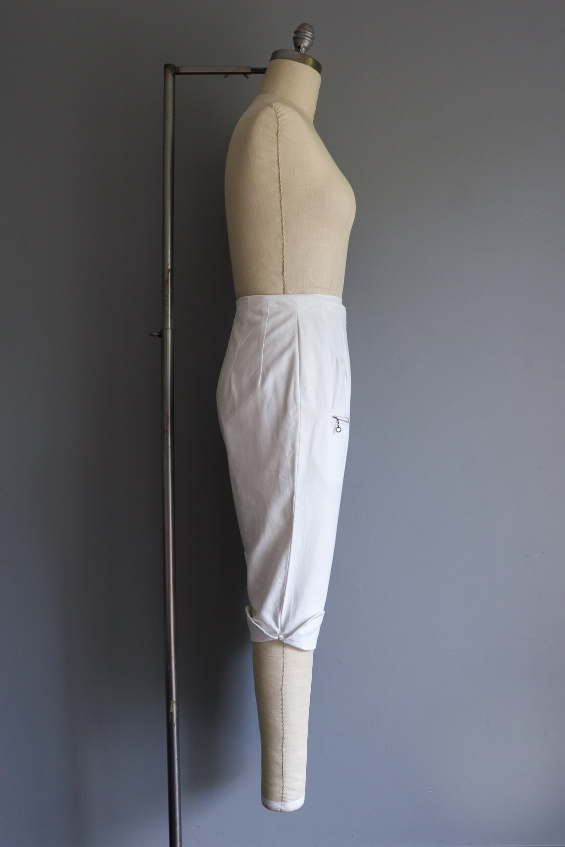 1950s Vintage White Cotton Pedal Pushers / 50s Clam Diggers Etsy