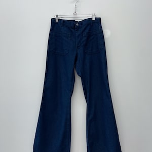 1970s Vintage Seemanns High Waist Matrosenhose 76cm x 76cm