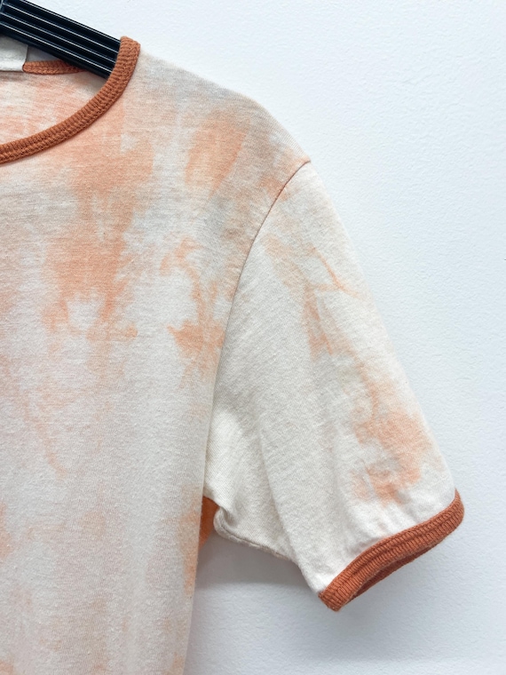 1970s Vintage Levi's Orange Tie Dye Ringer T-Shirt - image 2