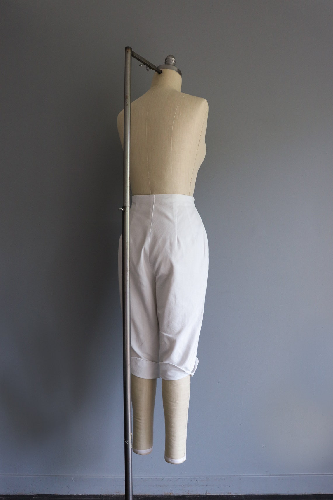 1950s Vintage White Cotton Pedal Pushers / 50s Clam Diggers Etsy