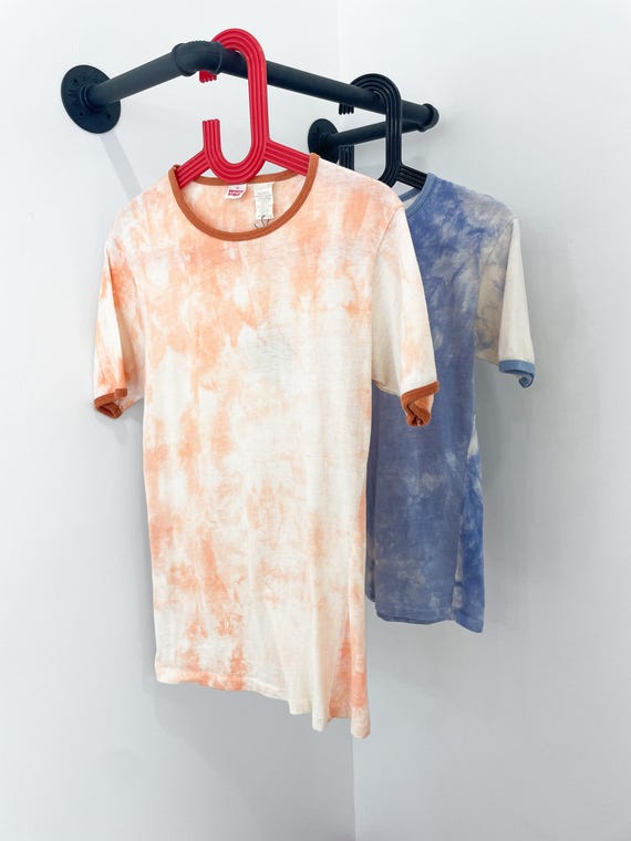 1970s Vintage Levi's Orange Tie Dye Ringer T-Shirt - image 6