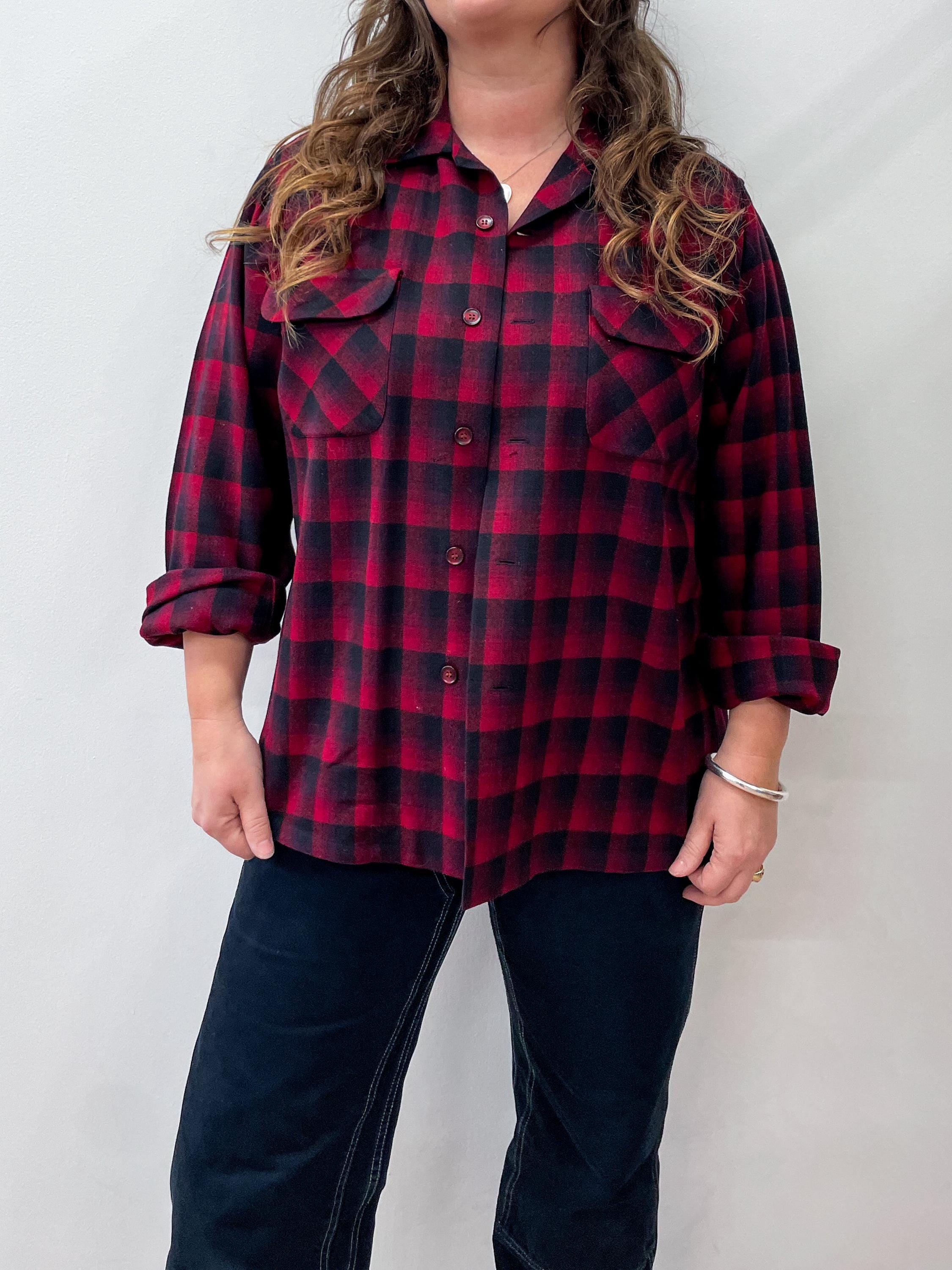 Pendleton Shadow Plaid Shirt - Etsy UK
