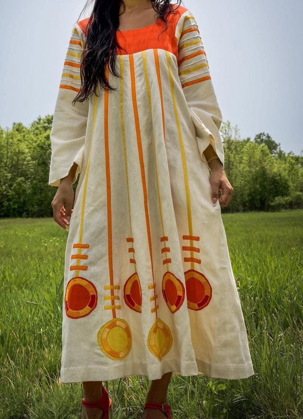 70s Mexican Dress - Etsy Canada