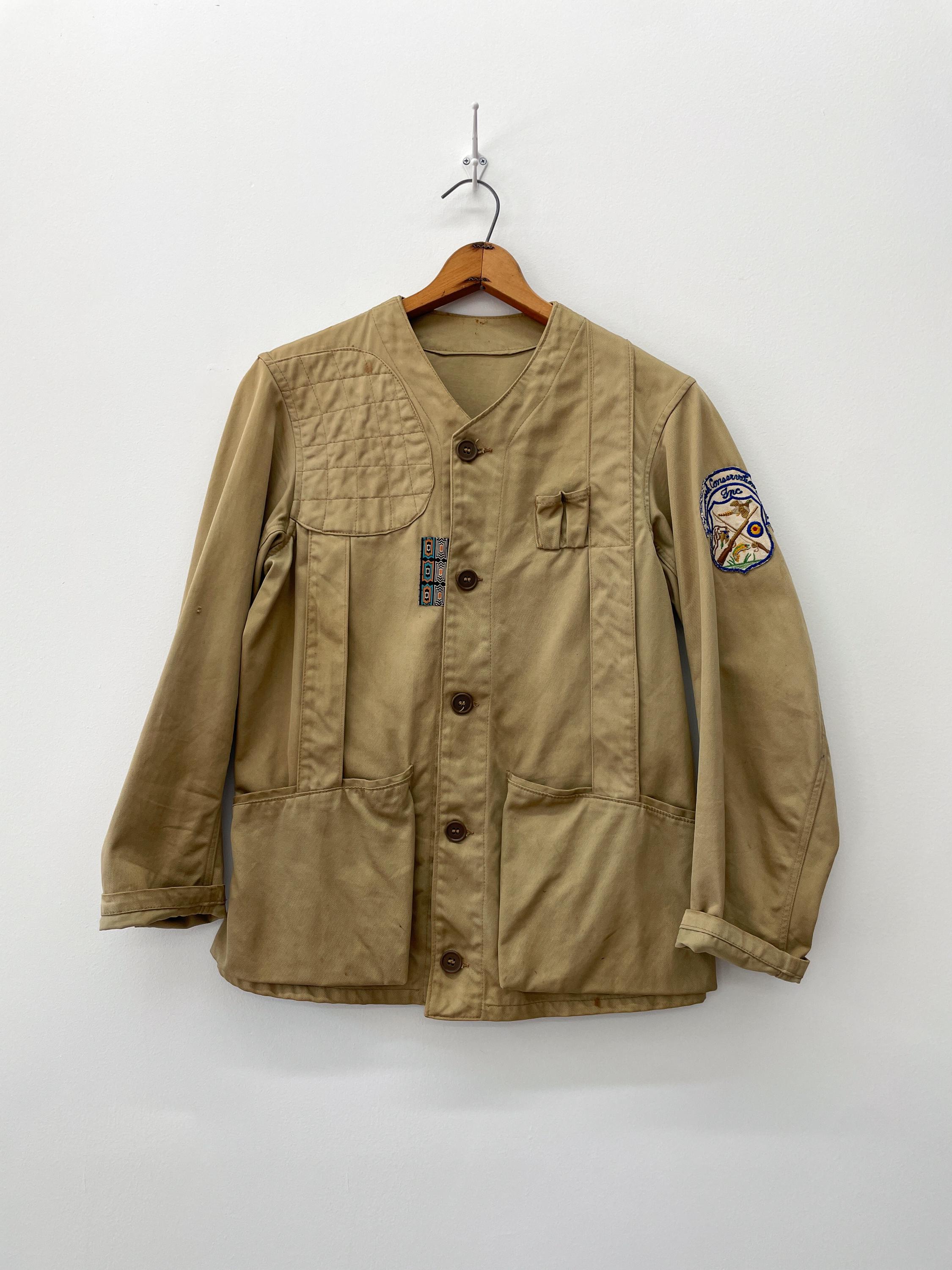 1960s 10-X Shooting Hunting Jacket 15 Patches Sz 44 1957